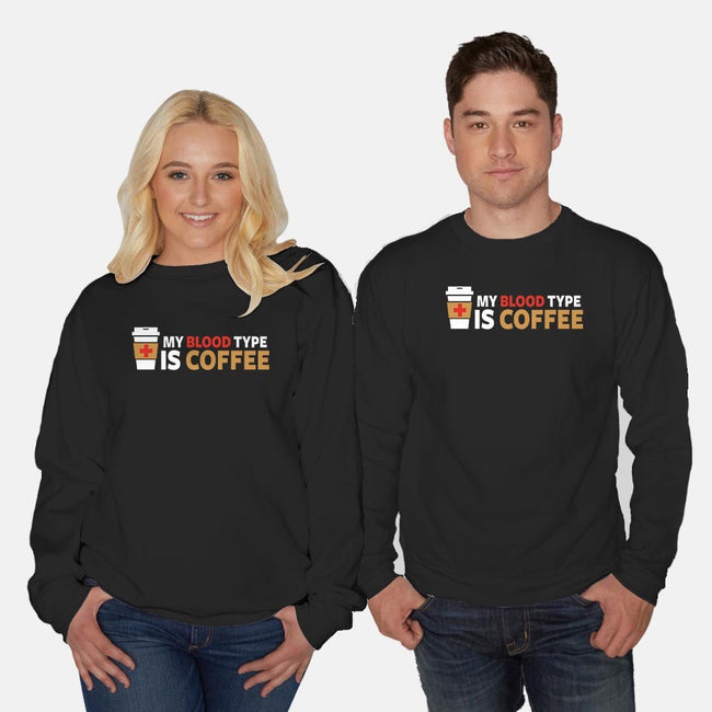 My Blood Type-unisex crew neck sweatshirt-Fishbiscuit