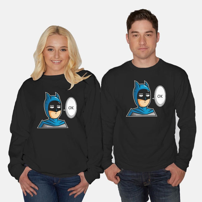 One Punch Bat-unisex crew neck sweatshirt-krisren28