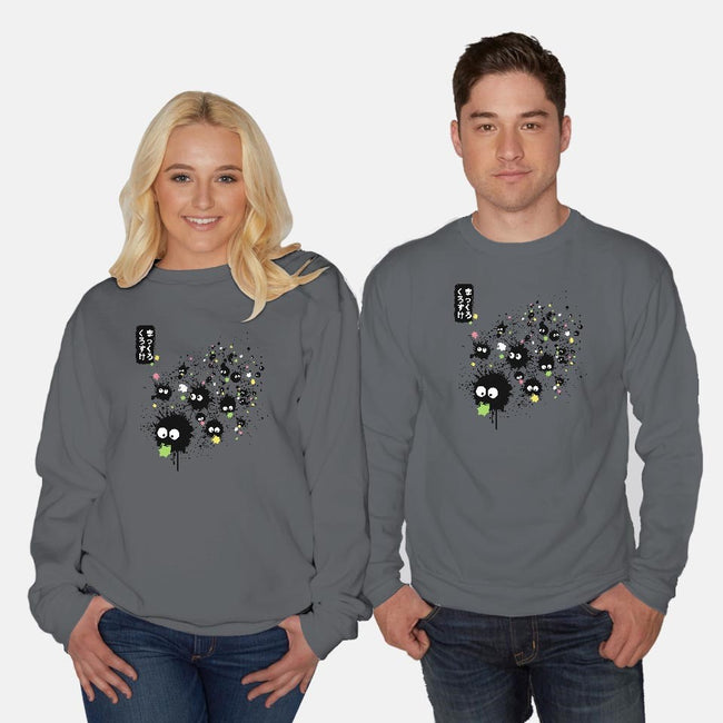 Makkuro Kurosuke Ink-unisex crew neck sweatshirt-DrMonekers