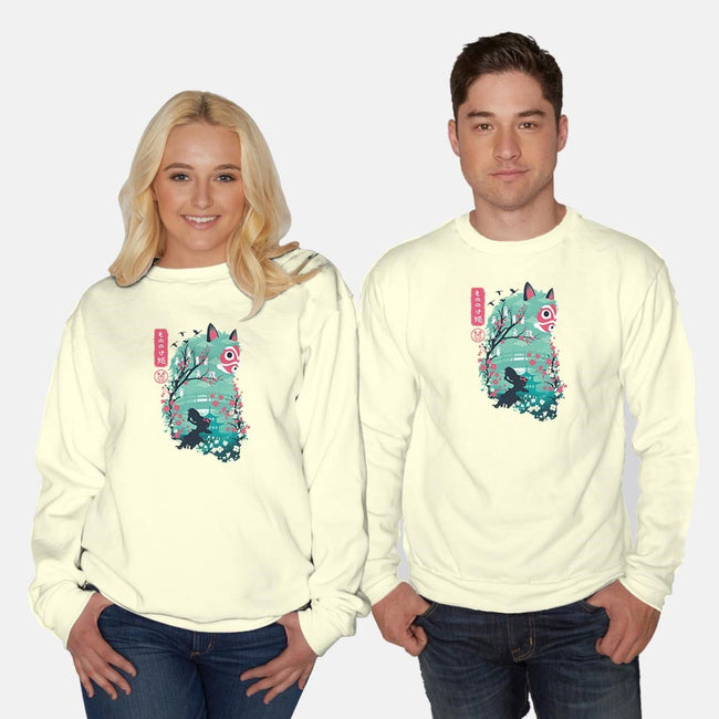 UKIYO E PRINCESS-unisex crew neck sweatshirt-dandingeroz