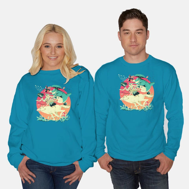 Spirited Race-unisex crew neck sweatshirt-El Black Bat