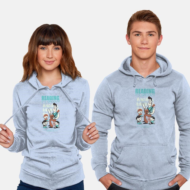 Reading is Groovy-unisex pullover sweatshirt-Dave Perillo