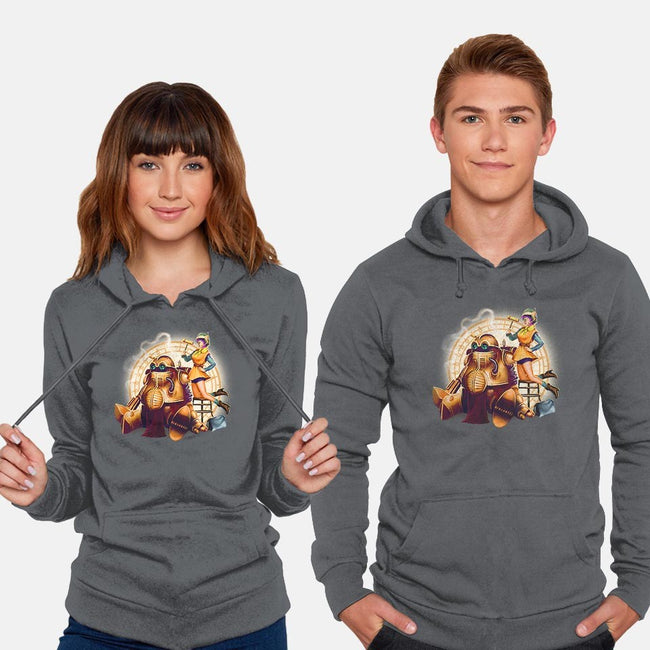 Lucca & Robo-unisex pullover sweatshirt-MeganLara