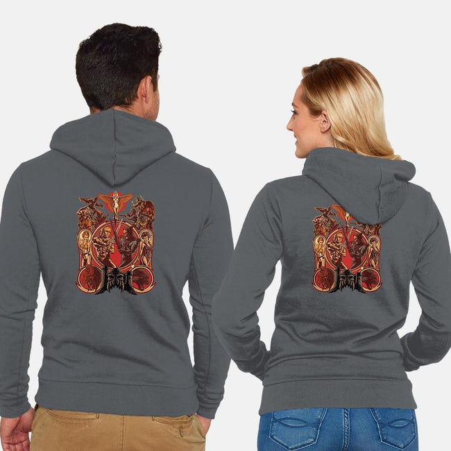 The Battle Of Grayskull-unisex zip-up sweatshirt-Moutchy