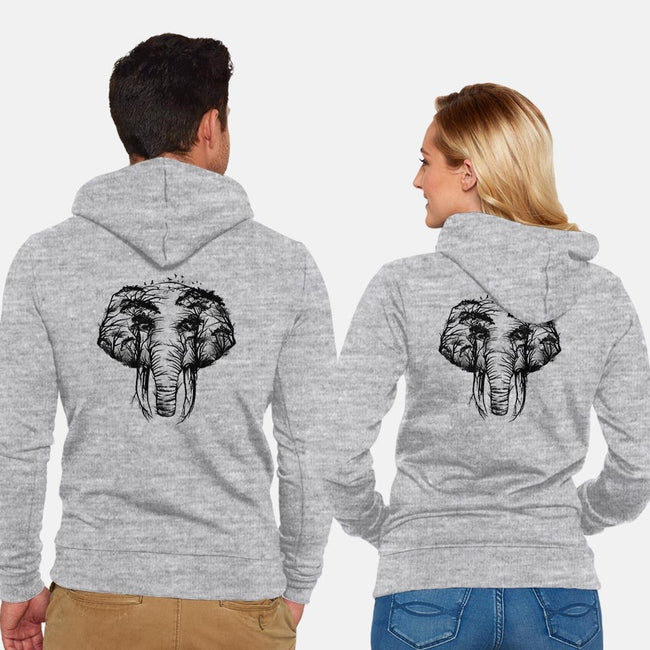 Wild Safari-unisex zip-up sweatshirt-dandingeroz