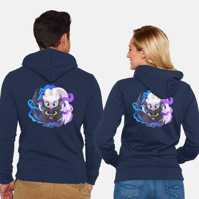 Night Light-unisex zip-up sweatshirt-TsaoShin