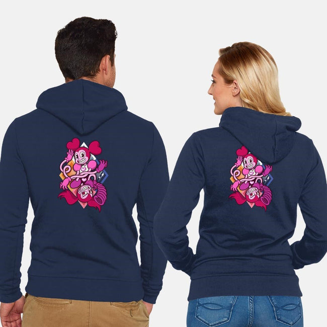 Your New Best Friend-unisex zip-up sweatshirt-Ursulalopez