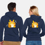 My Neighbor Maneki-Neko-unisex zip-up sweatshirt-daria rhodes