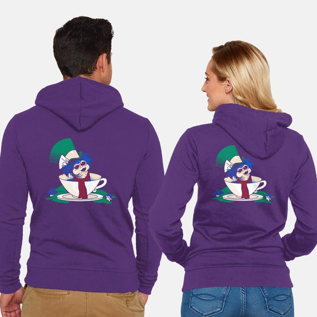 A Nice Cup of Tea-unisex zip-up sweatshirt-Mandrie