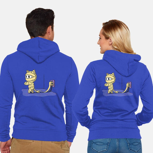 Mummy Cat-unisex zip-up sweatshirt-IdeasConPatatas