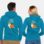 I Prefer My Corgi-unisex zip-up sweatshirt-ursulalopez