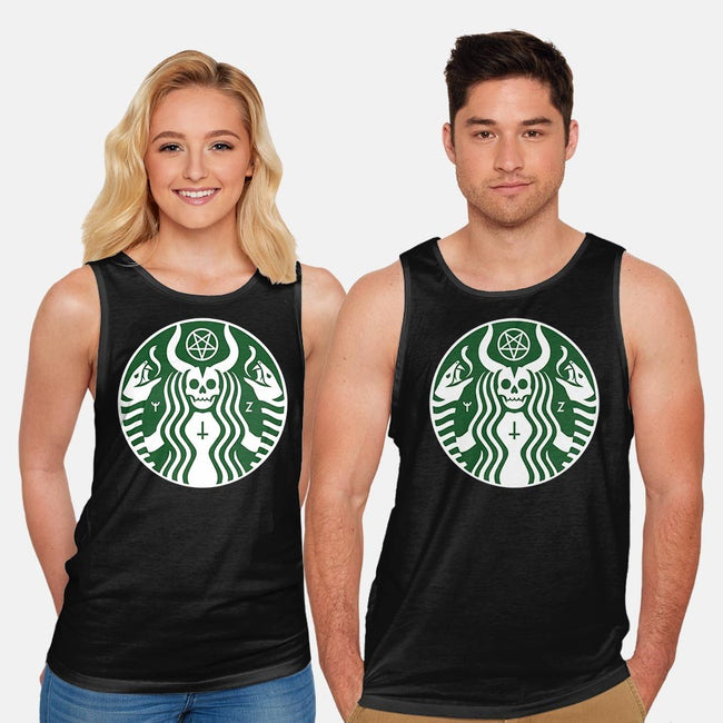 The Red Cup-unisex basic tank-Florey