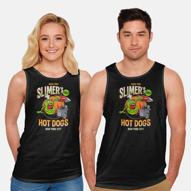 Slimer's Hot Dogs-unisex basic tank-RBucchioni