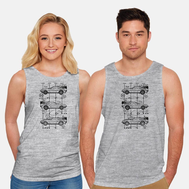 Time Machine Schematics-unisex basic tank-elloco