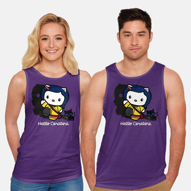 Hello Coraline-unisex basic tank-Boggs Nicolas