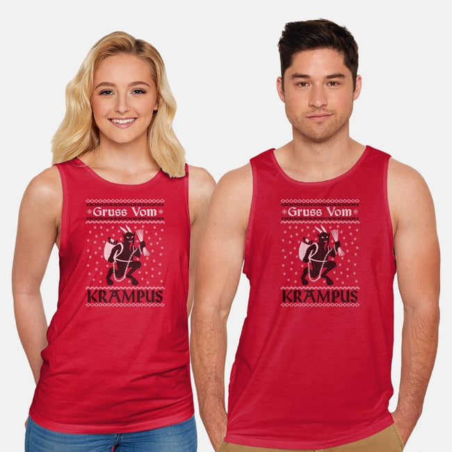 Greetings From Krampus-unisex basic tank-jozvoz