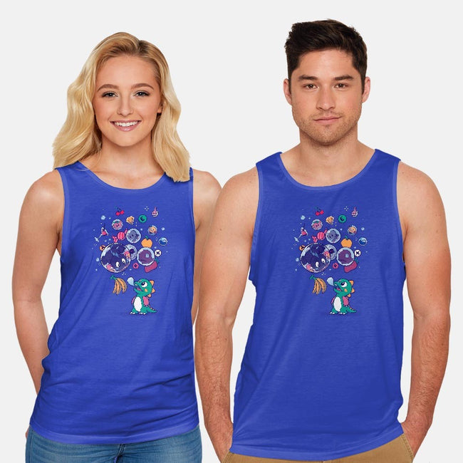 Many Bubbles-unisex basic tank-ursulalopez