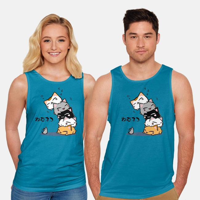 Neko Uh-oh-unisex basic tank-JAZZCOLA