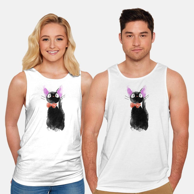 Watercolor Cat-unisex basic tank-ddjvigo
