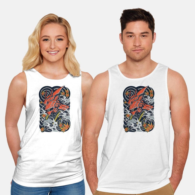 Red Mecha Ink-unisex basic tank-Snapnfit