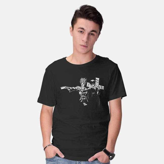 Trigun Fiction-mens basic tee-Coinbox Tees