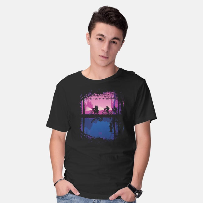 Parallel Worlds-mens basic tee-Donnie