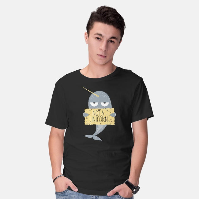 Not A Unicorn-mens basic tee-PolySciGuy