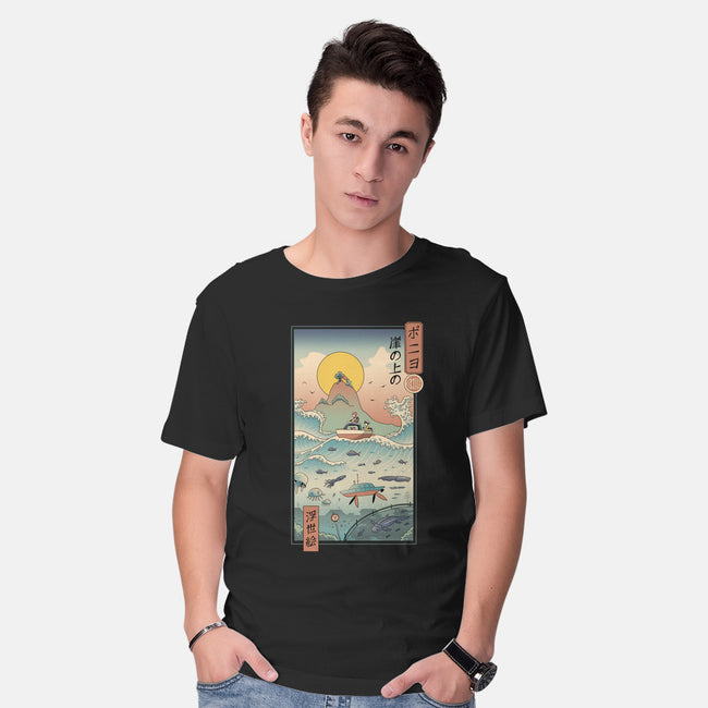 Ukiyo-E By The Sea-mens basic tee-vp021