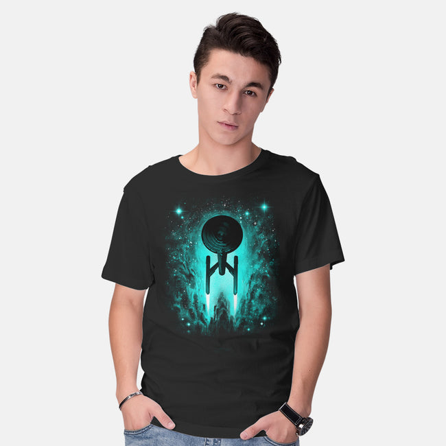 Voyages In Space-mens basic tee-alemaglia