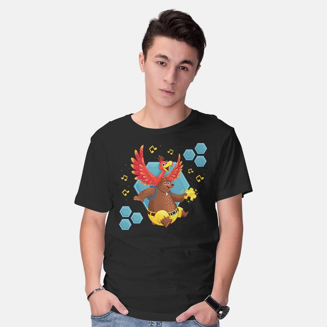 Bird and Bear 64-mens basic tee-Miranda Dressler