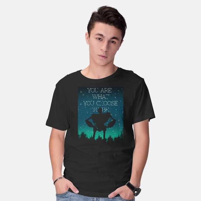 You Are What You Choose to Be-mens basic tee-pescapin