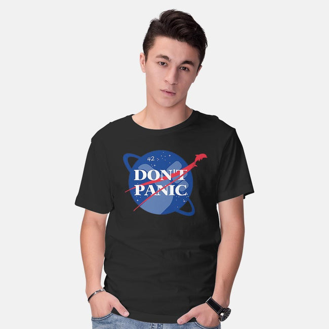 Don't Panic-mens basic tee-Manoss1995