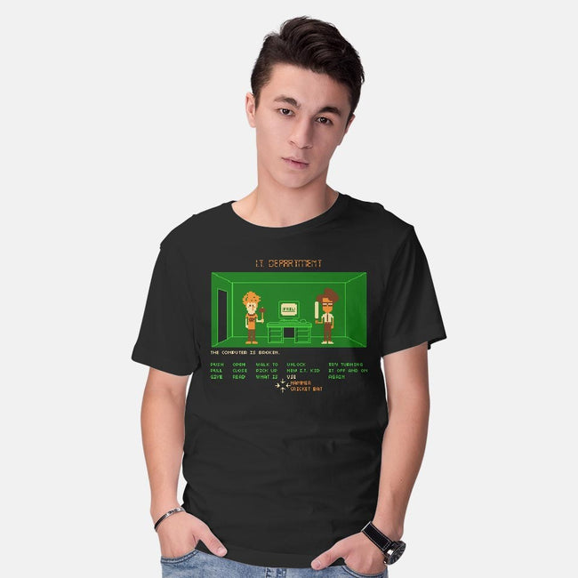 Maniac IT Department-mens basic tee-RyanAstle