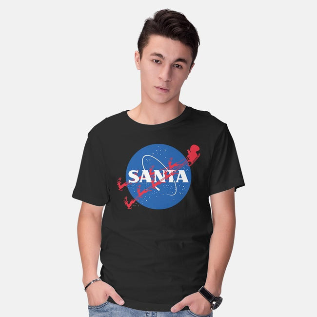 Santa's Space Agency-mens basic tee-Boggs Nicolas
