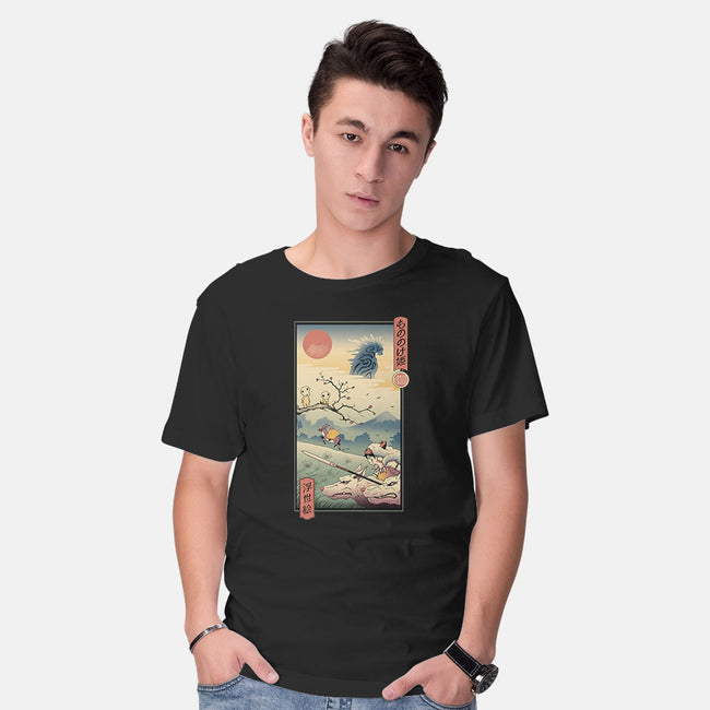 Wolf Princess Ukiyo-E-mens basic tee-vp021