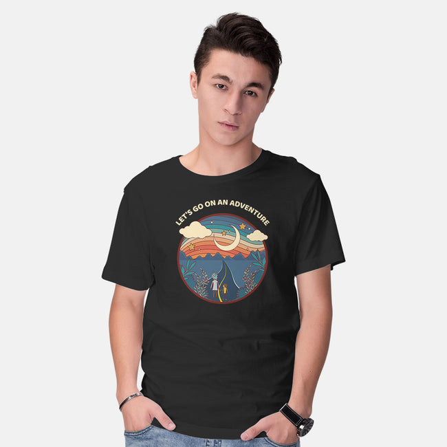 Let's Go on An Adventure-mens basic tee-zody
