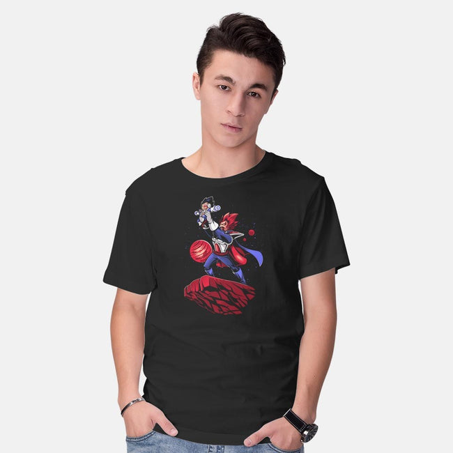 The Saiyan King-mens basic tee-javiclodo