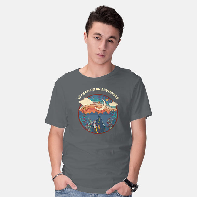 Let's Go on An Adventure-mens basic tee-zody