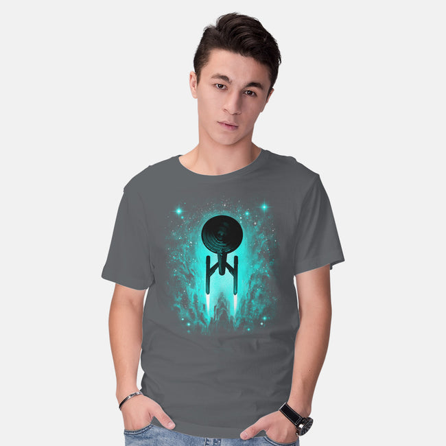 Voyages In Space-mens basic tee-alemaglia