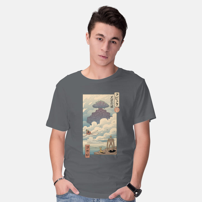 Sky Castle Ukiyo-E-mens basic tee-vp021