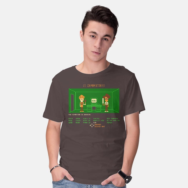 Maniac IT Department-mens basic tee-RyanAstle