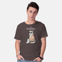 The Big Meowski-mens basic tee-queenmob