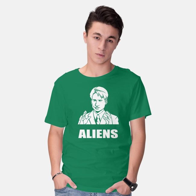 Aliens-mens basic tee-BrushRabbit