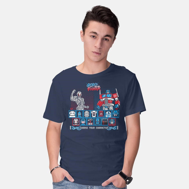 Robo Fighter-mens basic tee-LavaLampTee