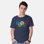 Bending Olympics-mens basic tee-KindaCreative