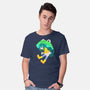 Rainy Season Hero-mens basic tee-Nerdy Mandy