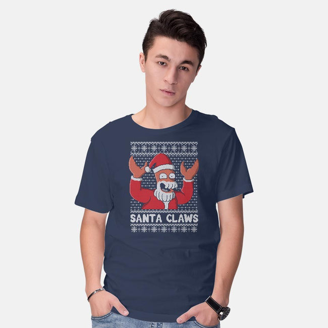 Santa Claws-mens basic tee-NemiMakeit