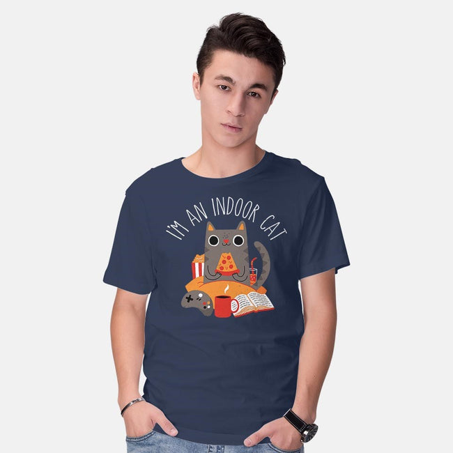 Indoor Cat-mens basic tee-DinomIke