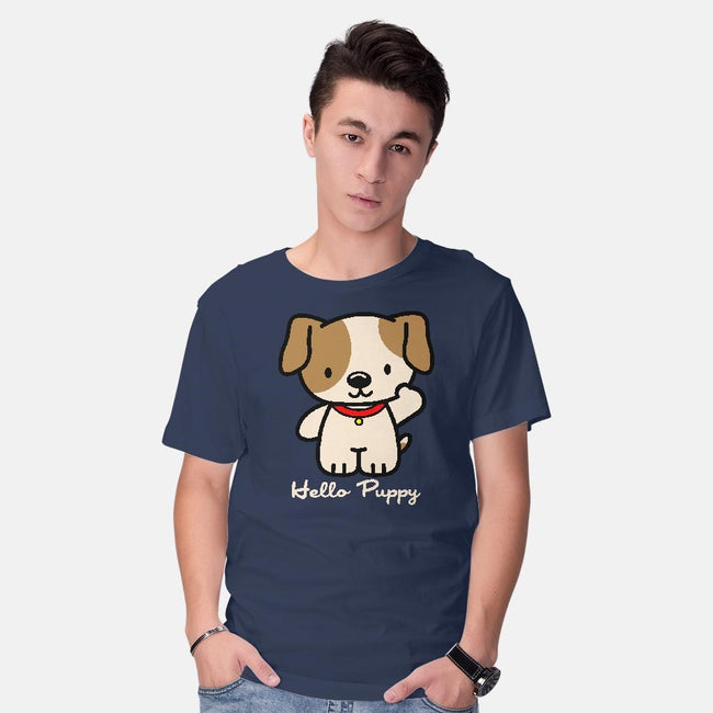 Hello Puppy-mens basic tee-troeks