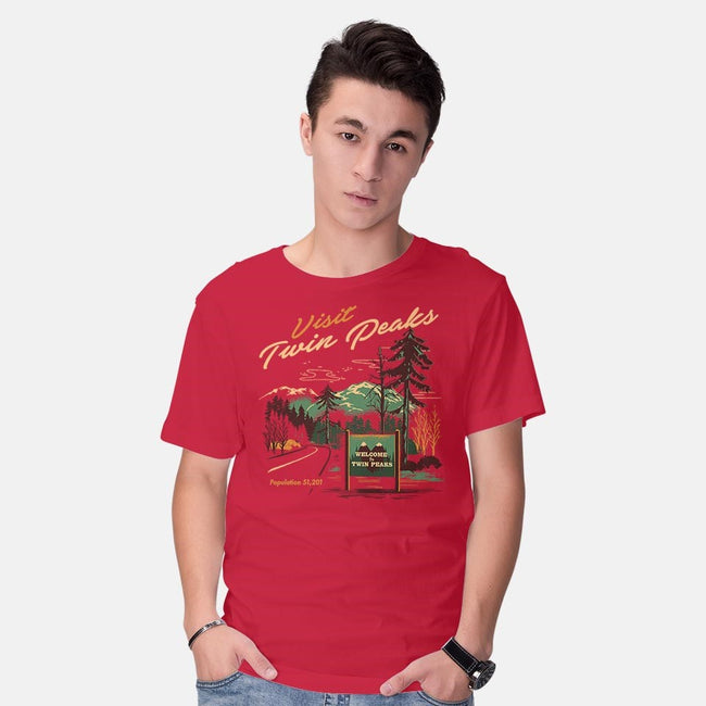 Small Town Travel-mens basic tee-Steven Rhodes